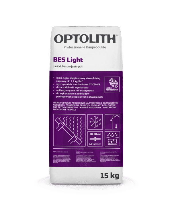 Lekki beton-jastrych – BES Light