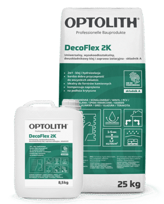 Wysokoelastyczna, dwuskładnikowa zaprawa klejowa i izolacyjna- DecoFlex 2K